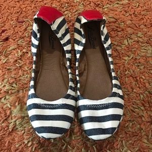 Lucky Brand 🍀 striped ballet flats